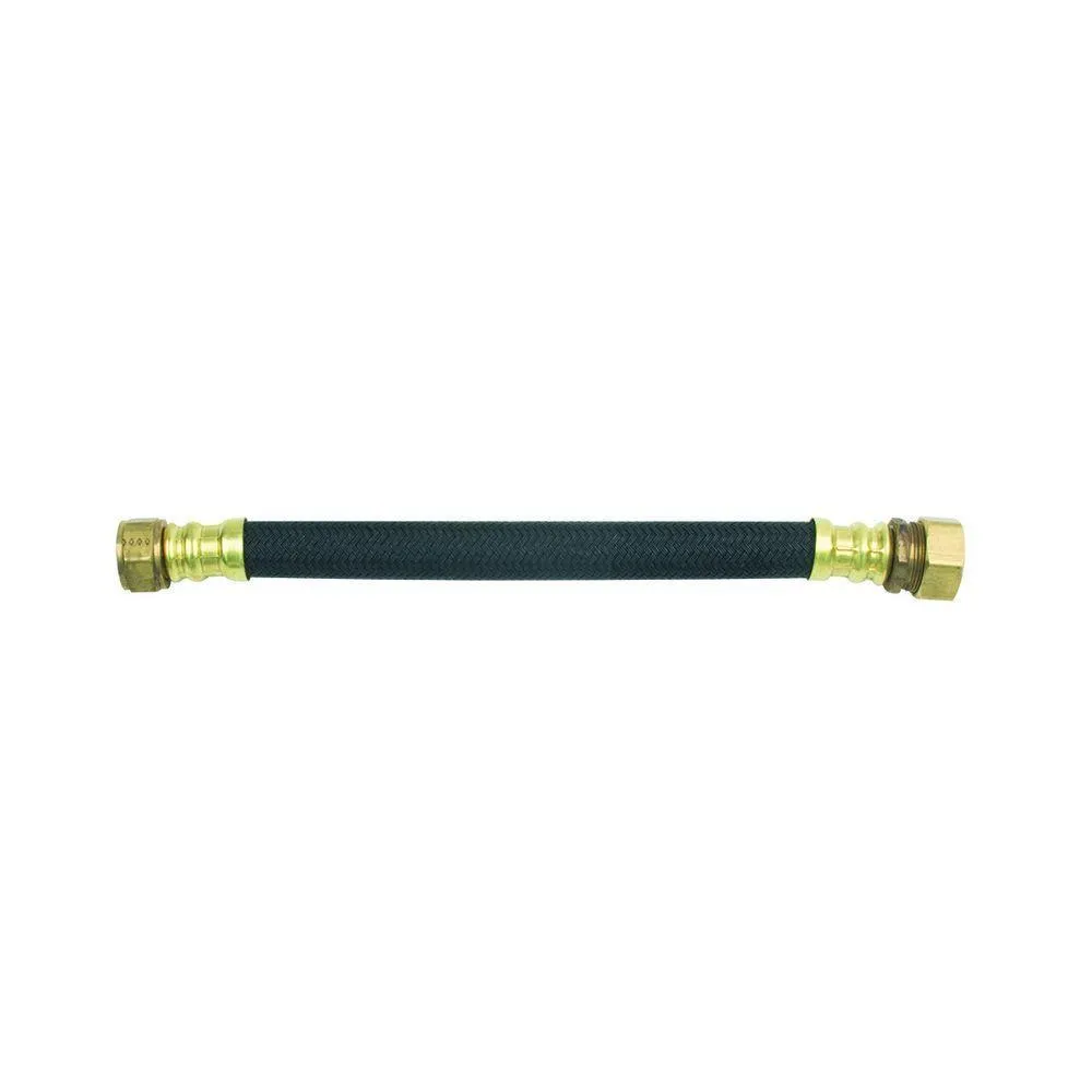 3/4 in. FIP x 7/8 in. O.D. Compression x 12 in. Polymer Braided Water Heater Connector (0.57 in. I.D.)