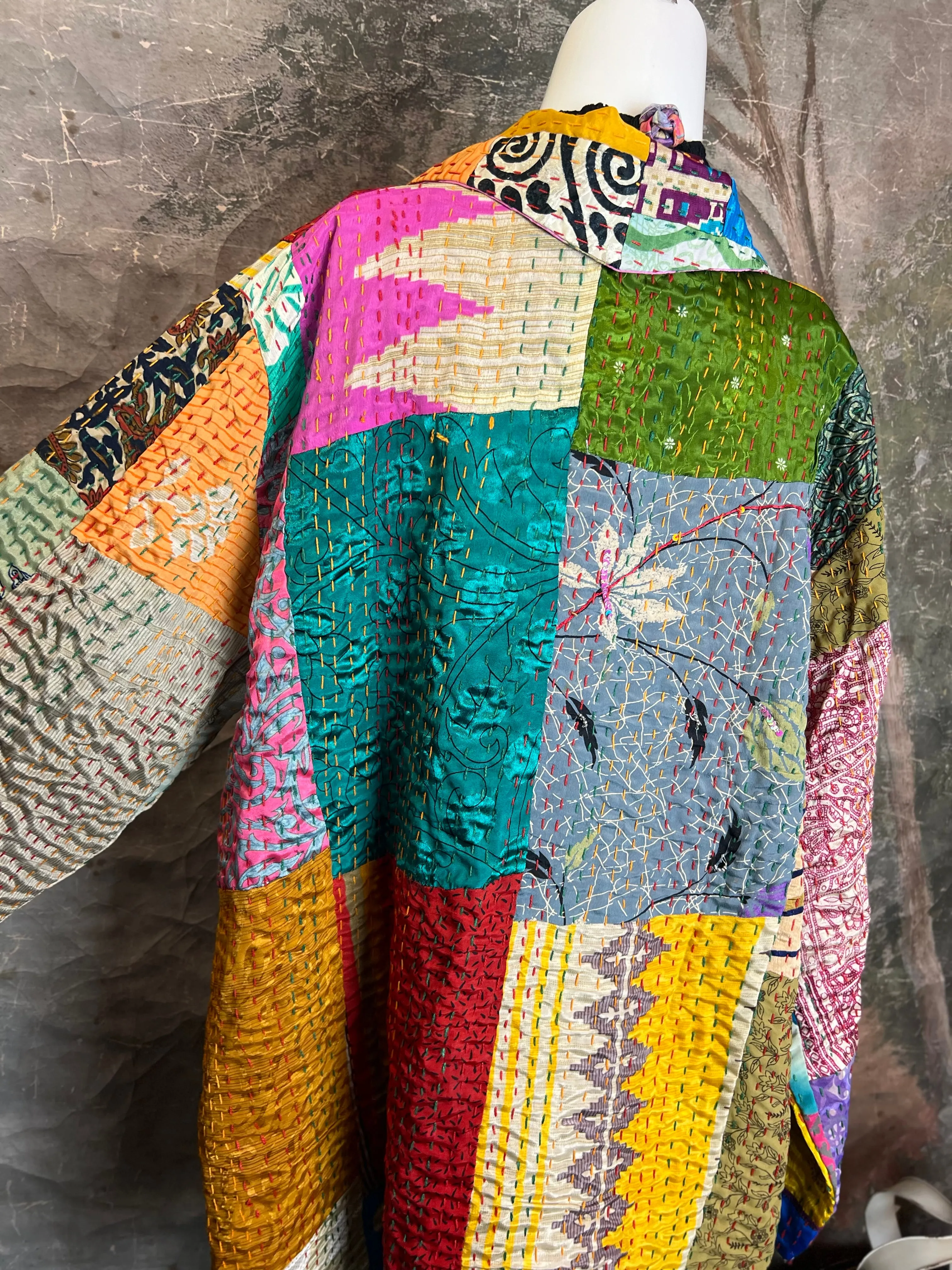 5683J Kantha/Vintage Kimono JKT-Bold Mix 3