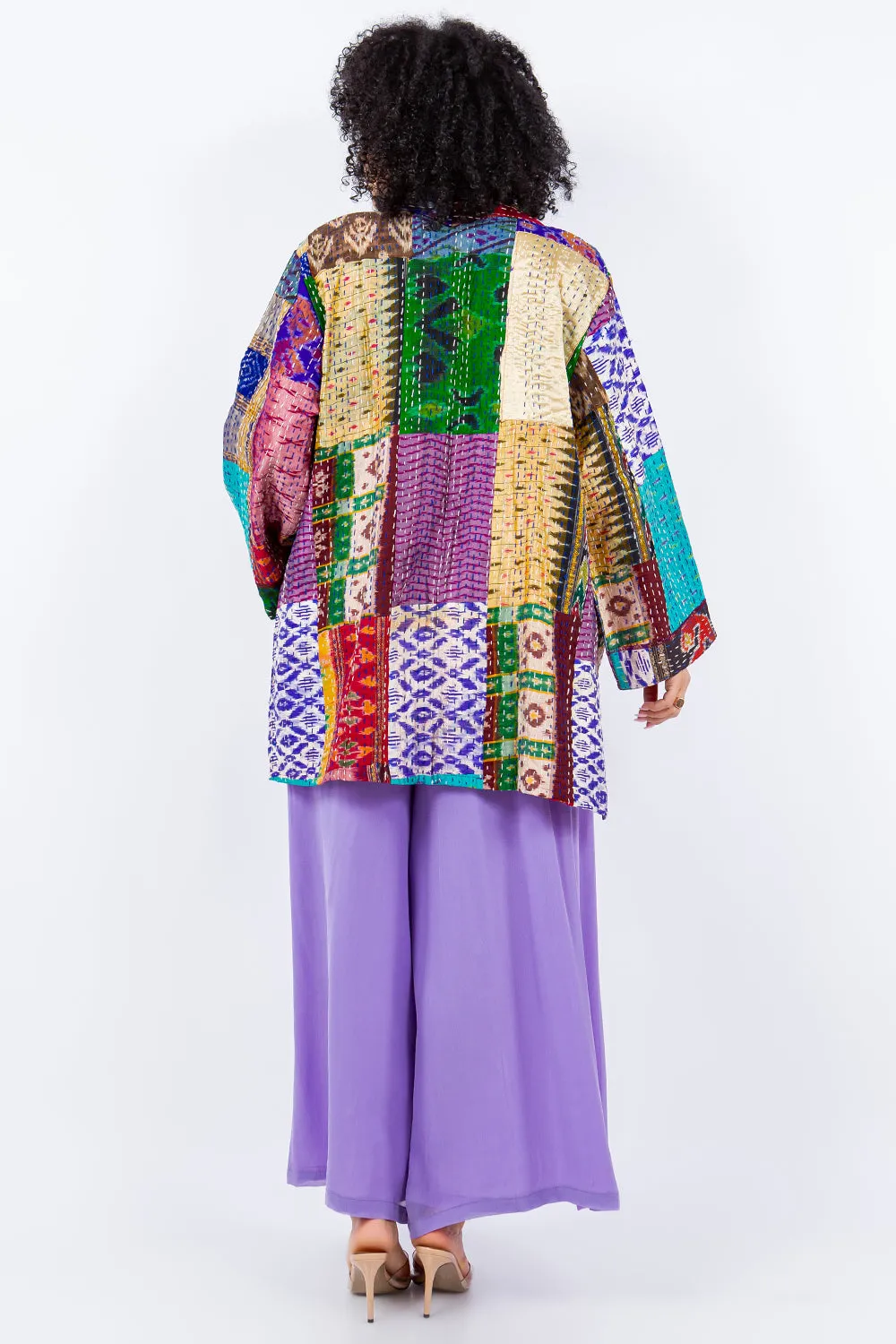 5683J Kantha/Vintage Kimono JKT-Bold Mix