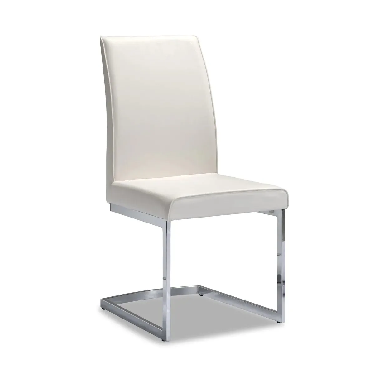 7 Piece Porfirio Dining Set with Shirelle Chair in White Leather