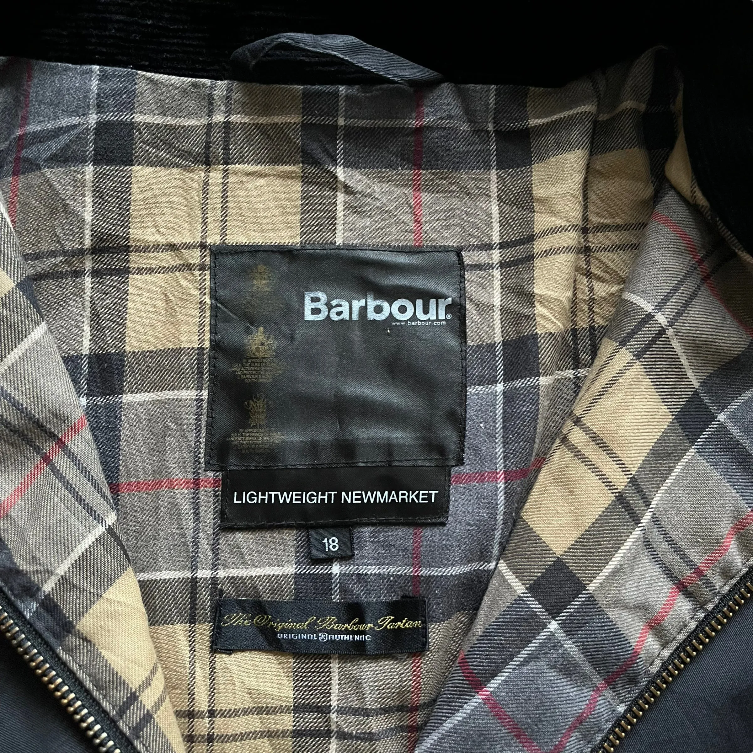 Barbour Lightweight Newmarket Jacket With Corduroy Collar (Womenswear)