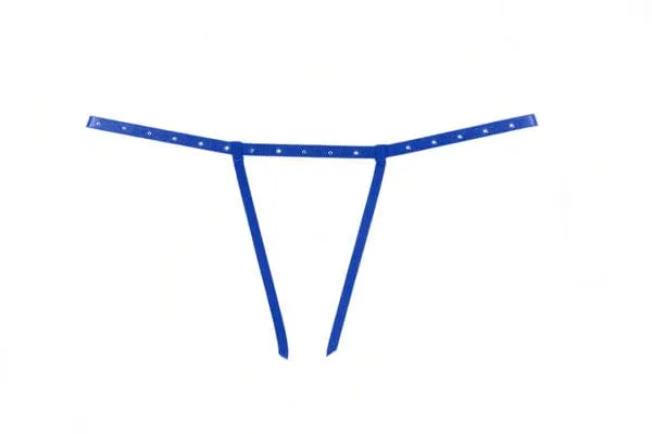 Blue Edgy Strappy Madelyn Baby Doll Lingerie