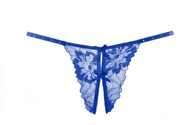 Blue Edgy Strappy Madelyn Baby Doll Lingerie