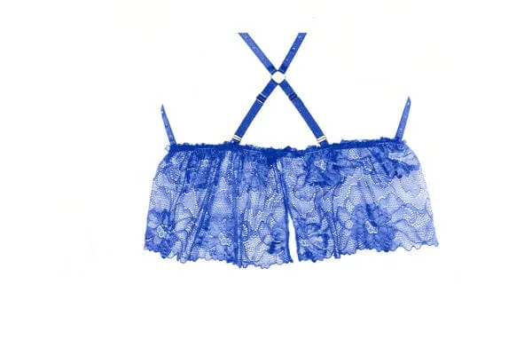 Blue Edgy Strappy Madelyn Baby Doll Lingerie