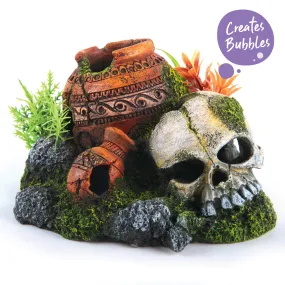 Bubbling Skull With Plants