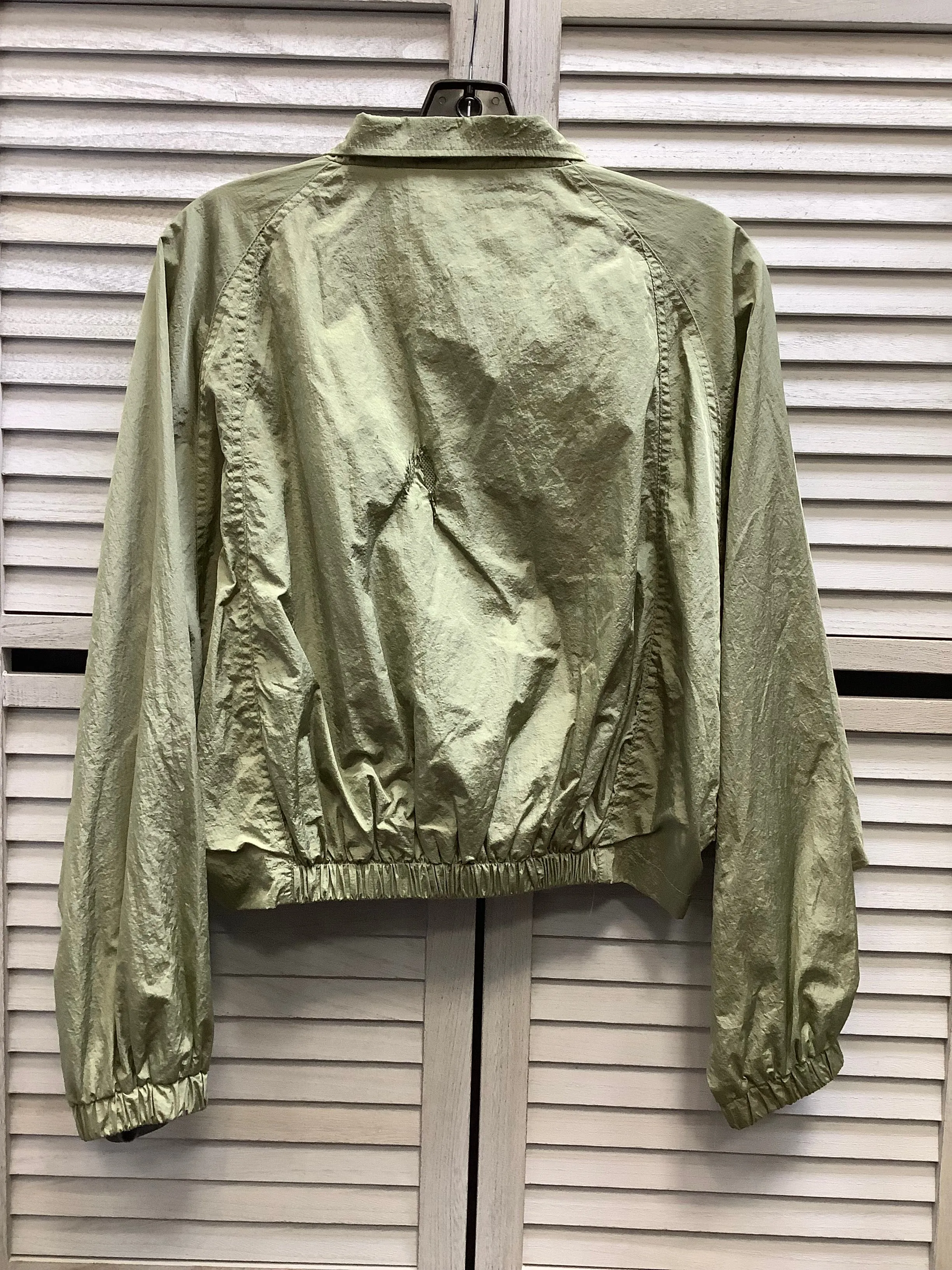 Coat Raincoat By Forever 21 In Green, Size: S