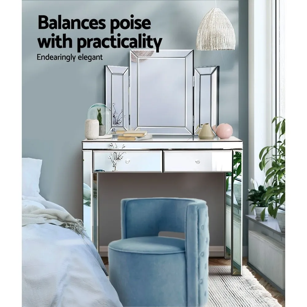 Dressing Table Set Console Table With Mirror Mirrored Furniture Dresser