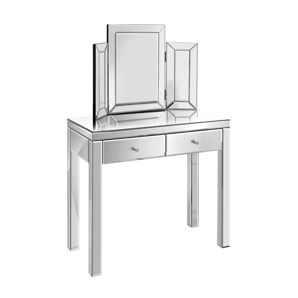 Dressing Table Set Console Table With Mirror Mirrored Furniture Dresser