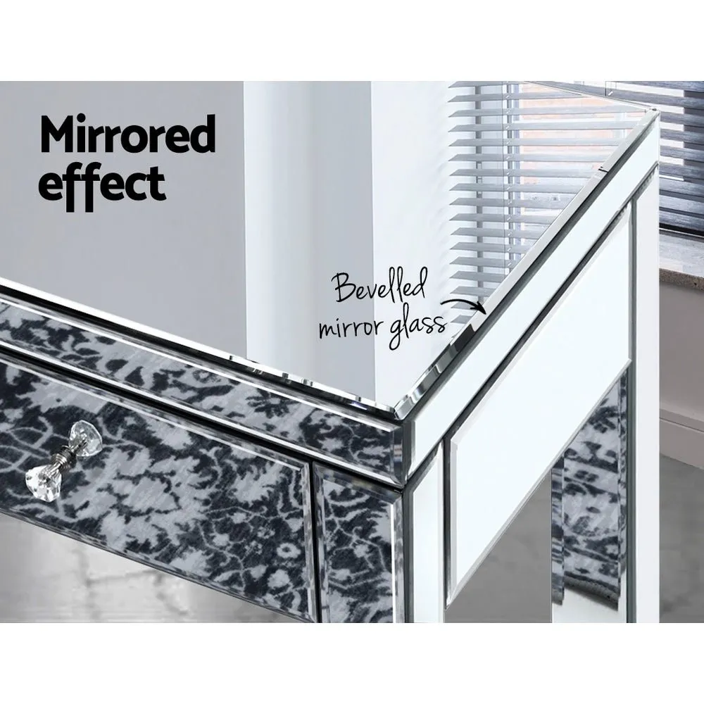 Dressing Table Set Console Table With Mirror Mirrored Furniture Dresser