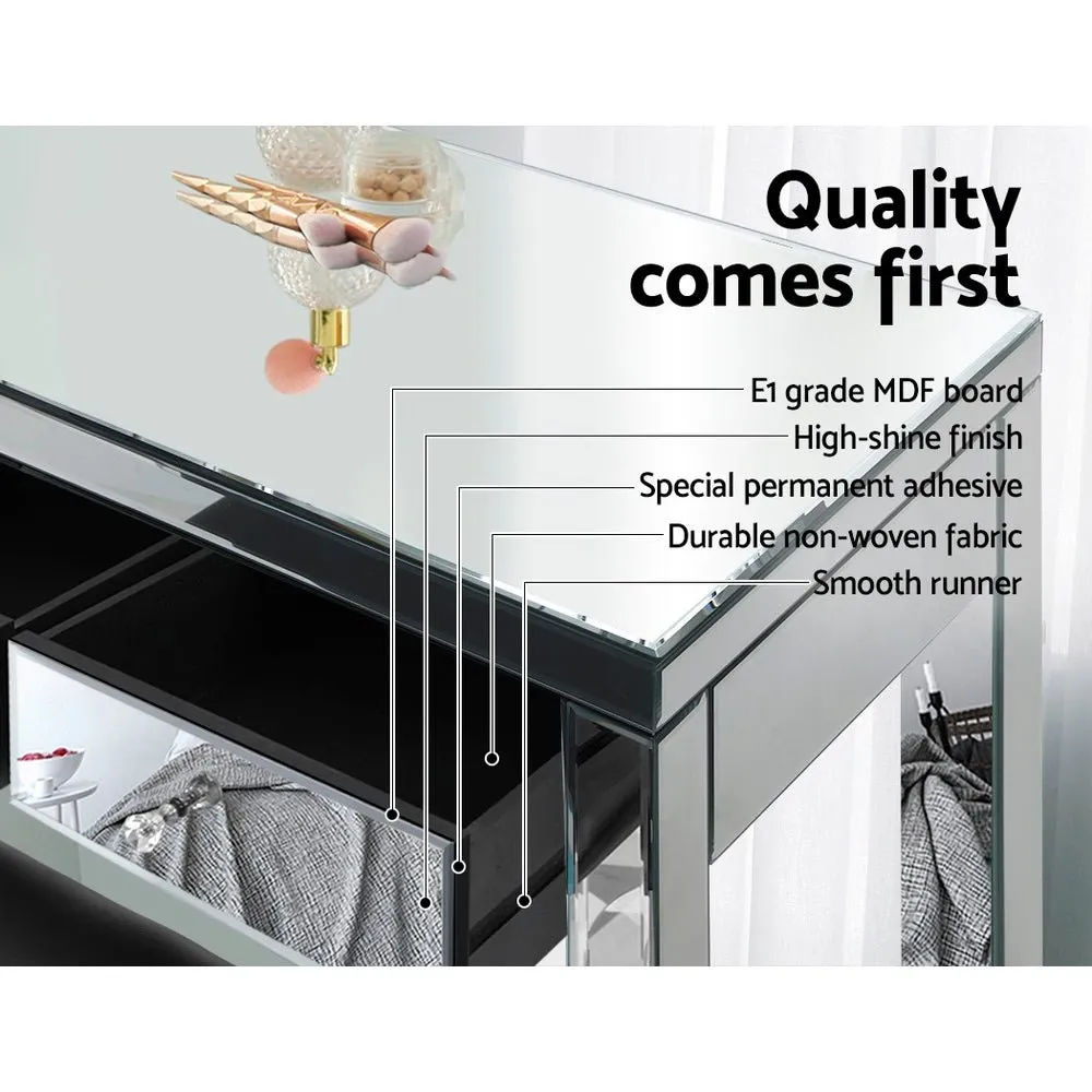 Dressing Table Set Console Table With Mirror Mirrored Furniture Dresser