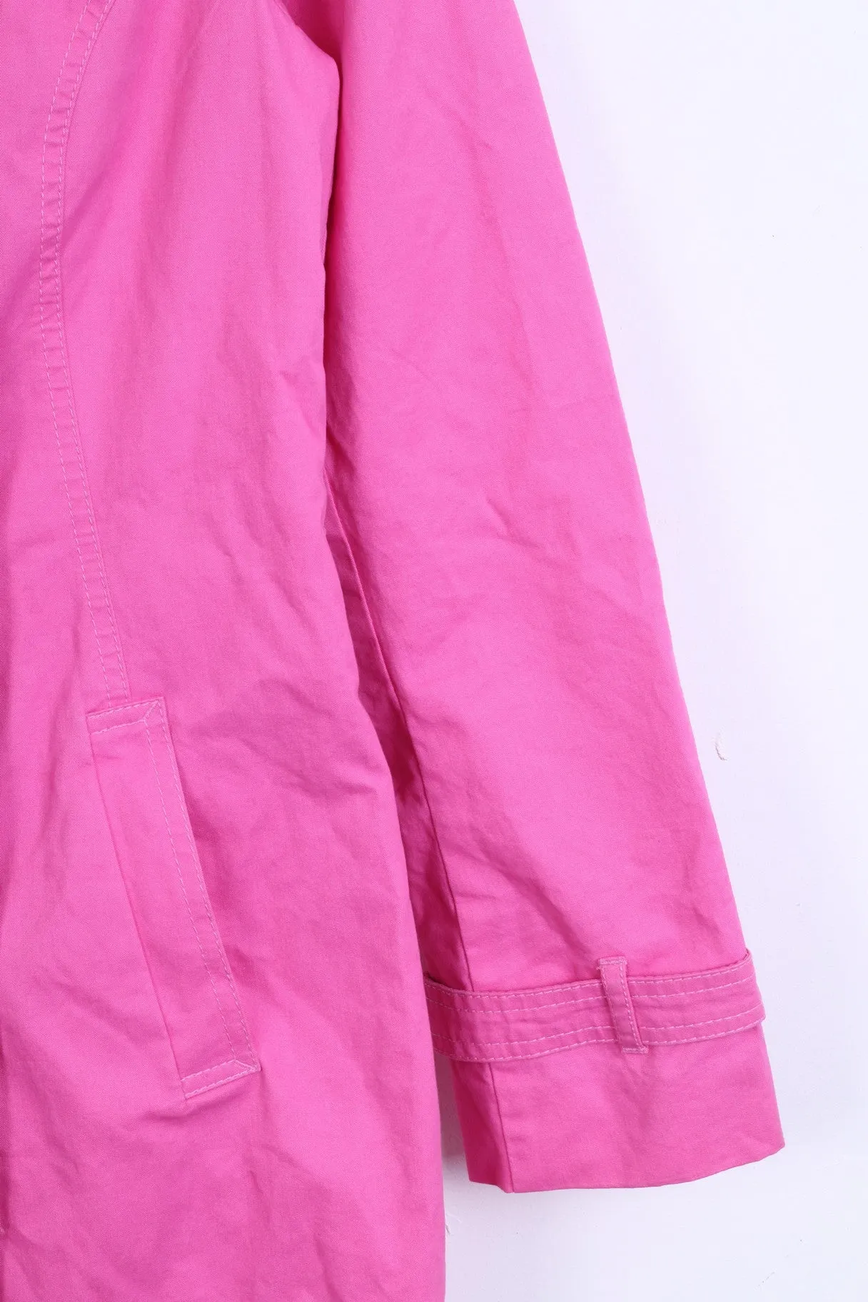 ESPRIT Womens 12 40 Trench Double Breasted Cotton Pink