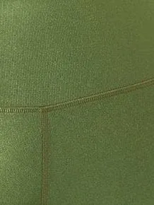 Hi-Rise Leggings - Chive Rib Pattern