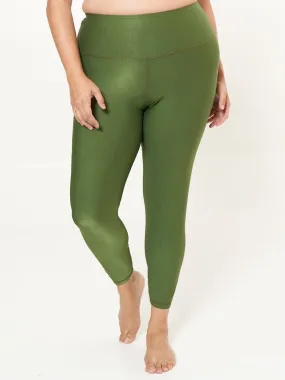 Hi-Rise Leggings - Chive Rib Pattern