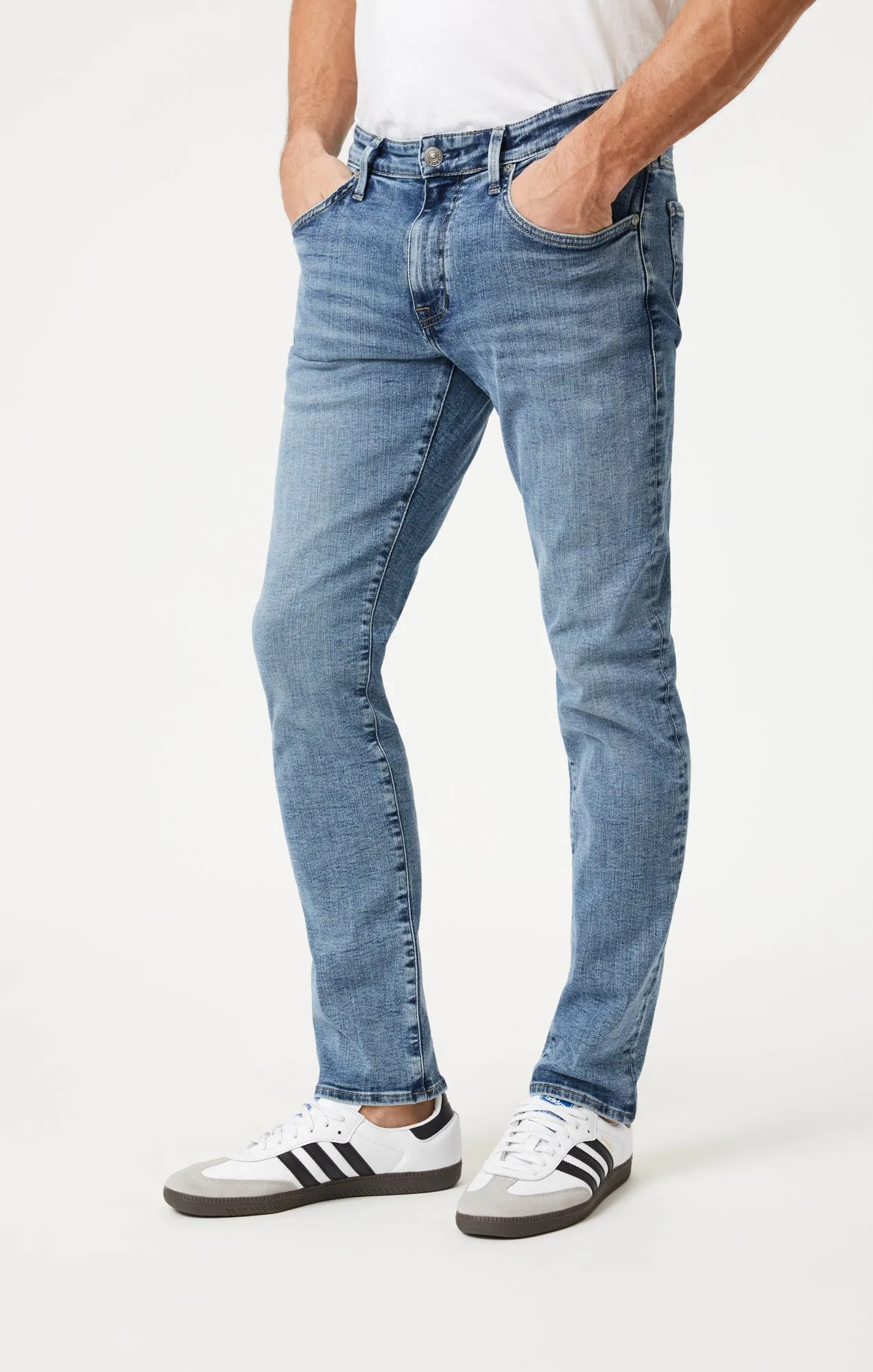 JAKE SLIM LEG IN OCEAN WAVE ORGANIC VINTAGE