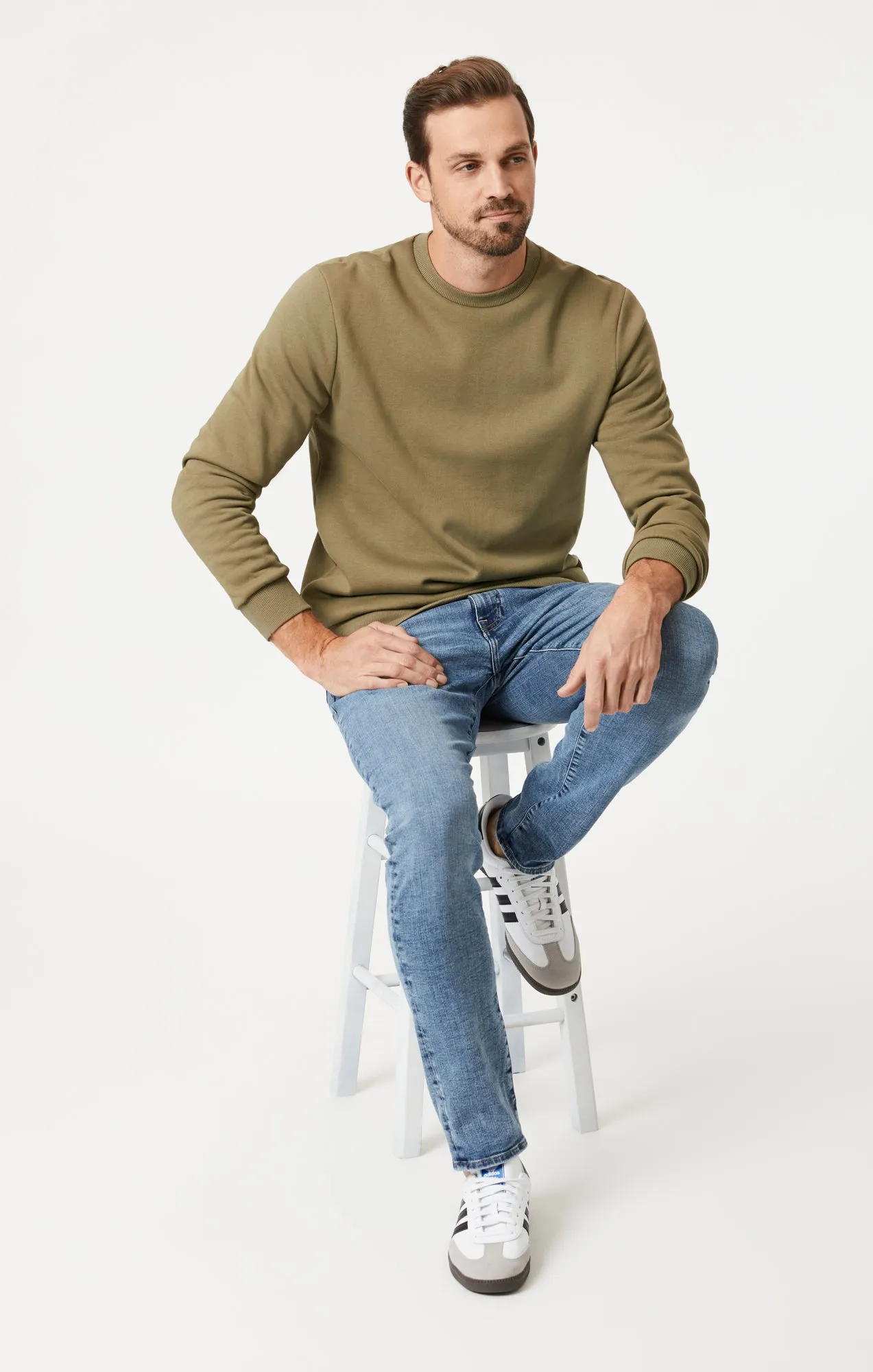 JAKE SLIM LEG IN OCEAN WAVE ORGANIC VINTAGE
