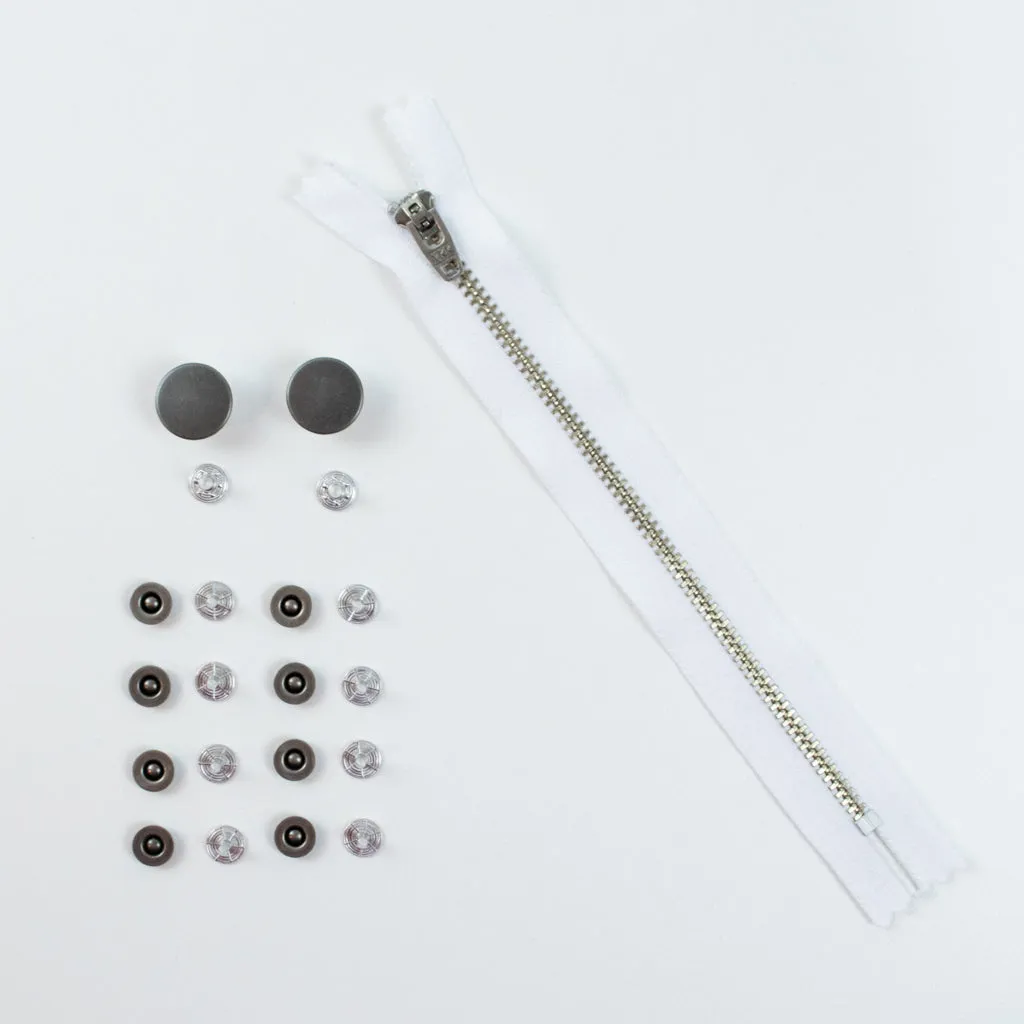 Jeans Hardware Set - Zipper Fly