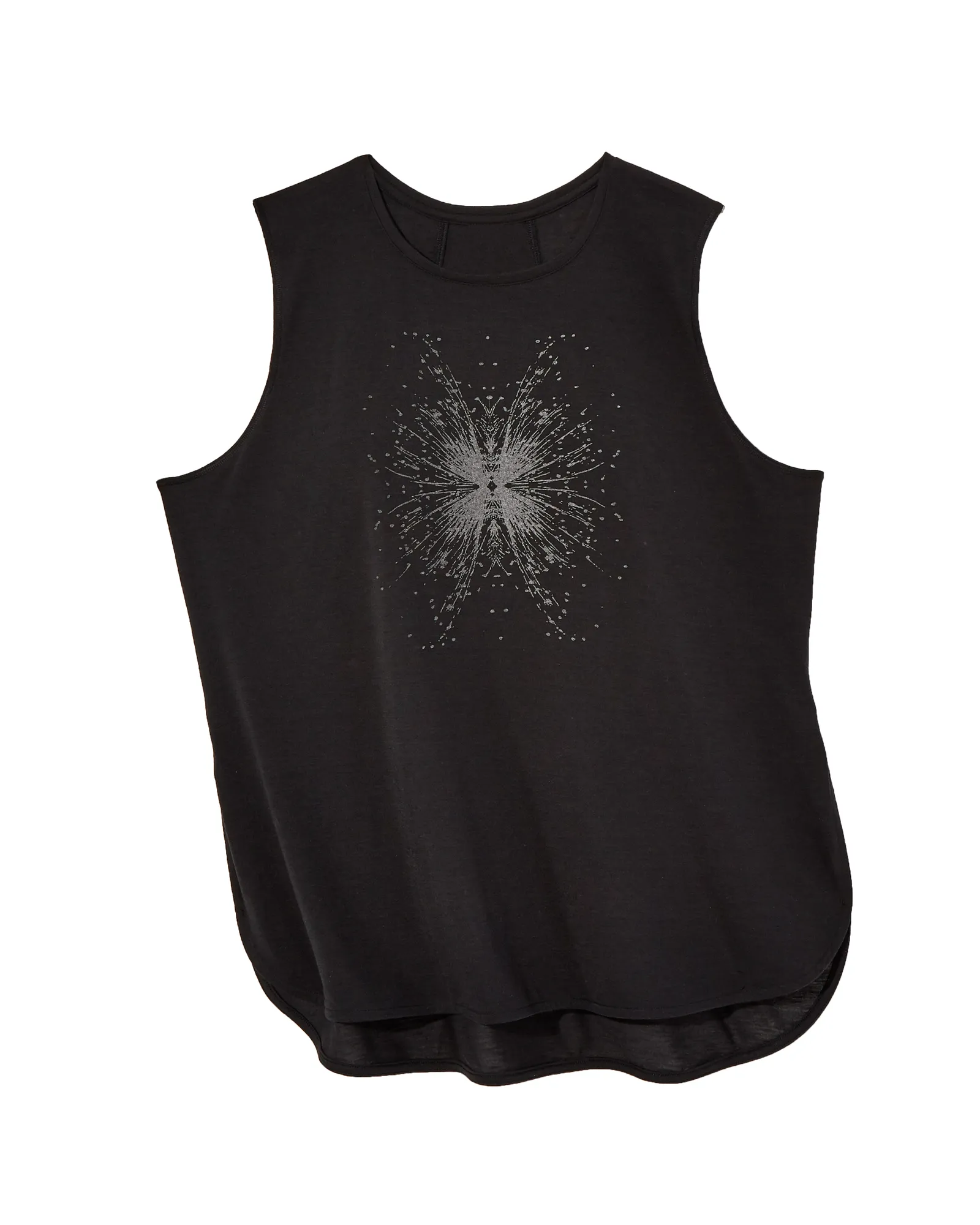 Laceleaf Tank | Black / White