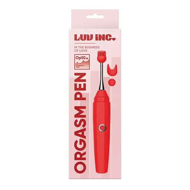 Luv Inc Op10 Orgasm Pen Rechargeable Pinpoint Vibrator with 3 Attachments