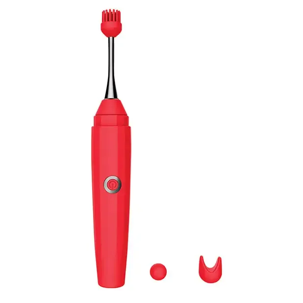 Luv Inc Op10 Orgasm Pen Rechargeable Pinpoint Vibrator with 3 Attachments