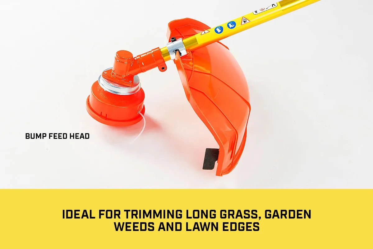 NNEDPE Tradesman 62cc Petrol Multi Tool Chainsaw Line Garden Trimmer - Gold