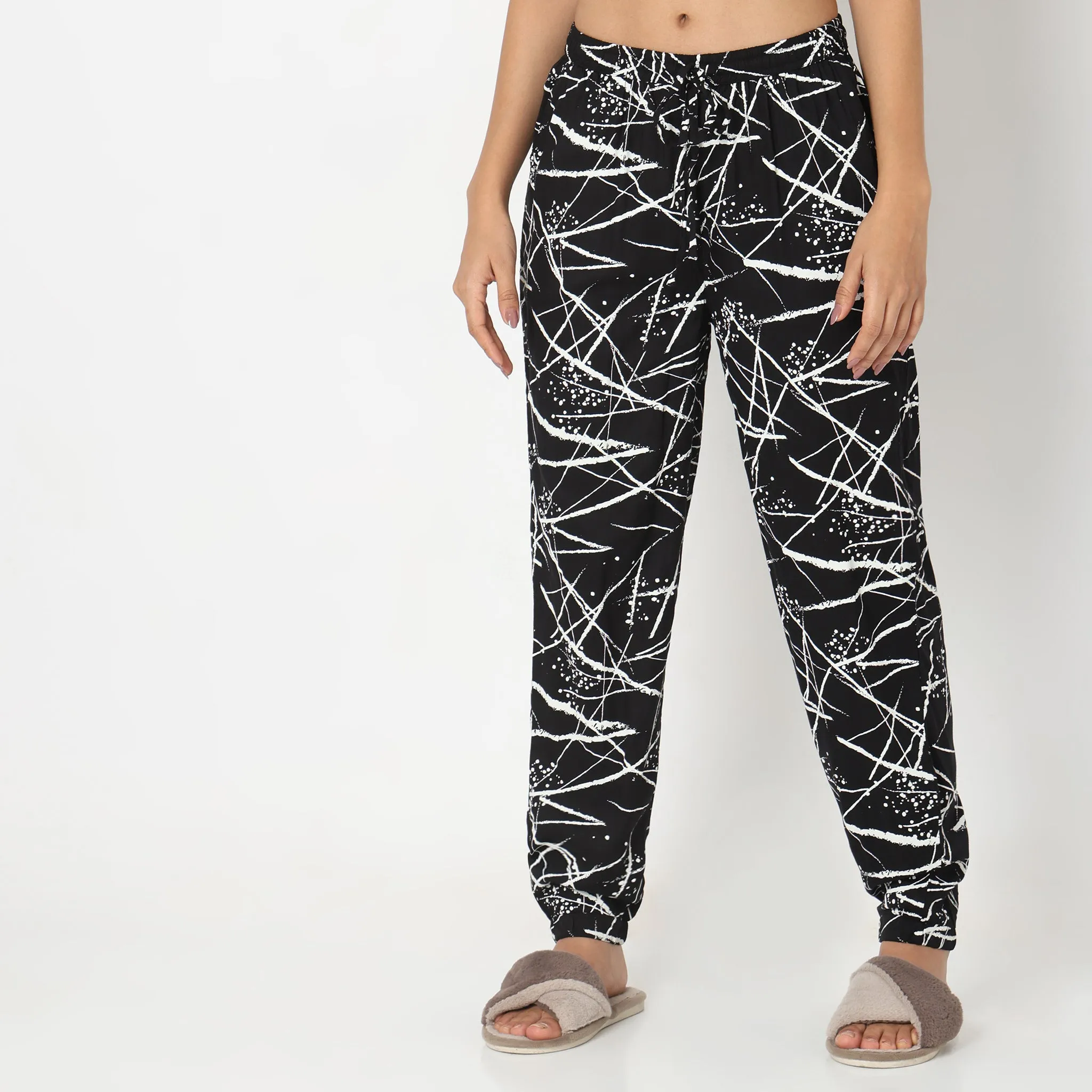 Regular Fit Floral Lounge Joggers