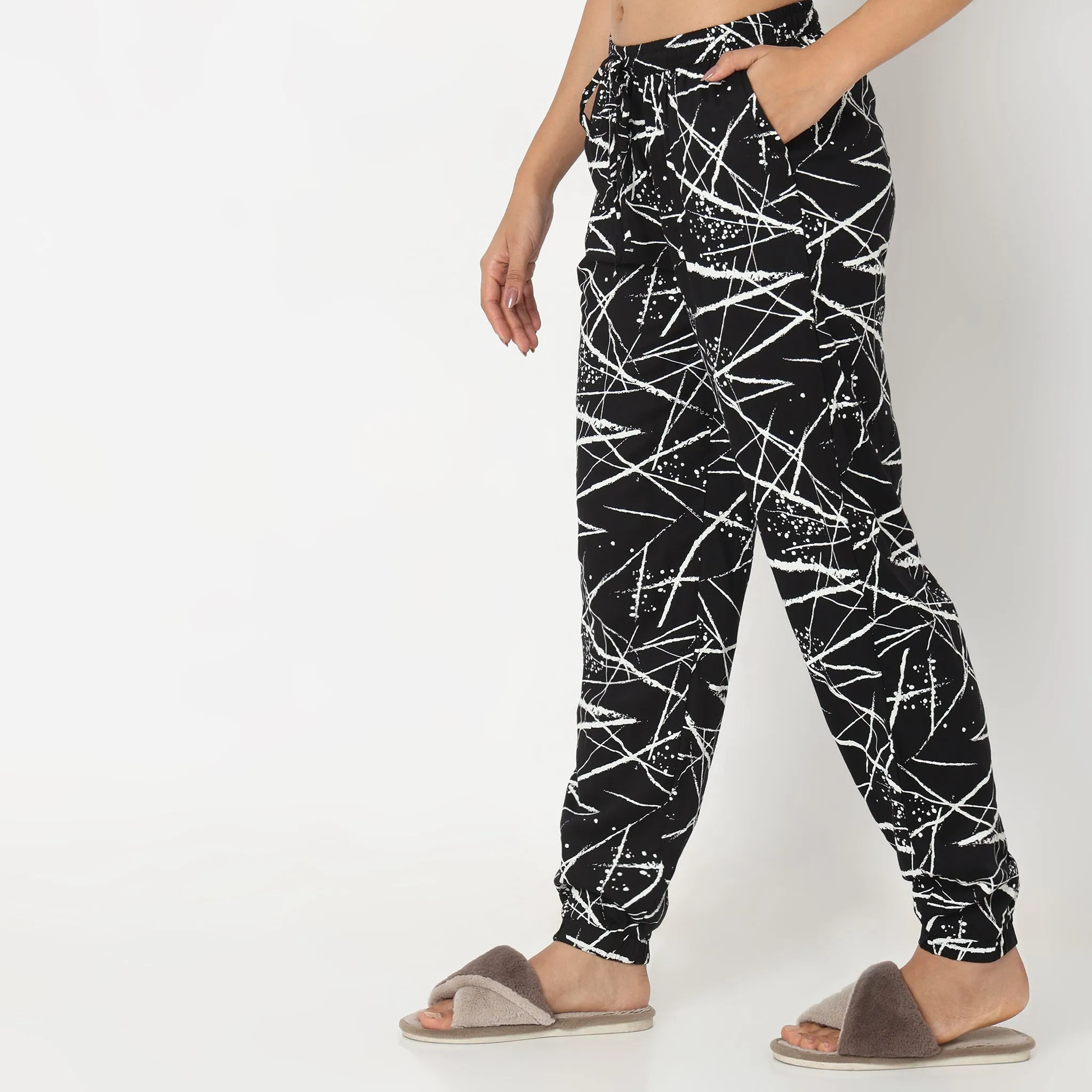 Regular Fit Floral Lounge Joggers