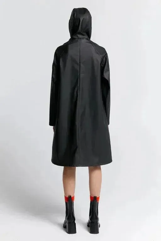 Runaway Long Raincoat | Black