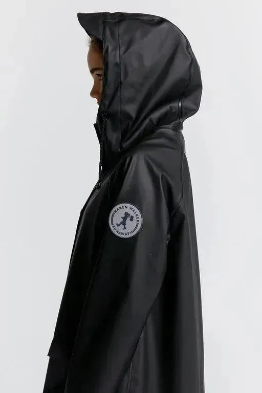 Runaway Long Raincoat | Black