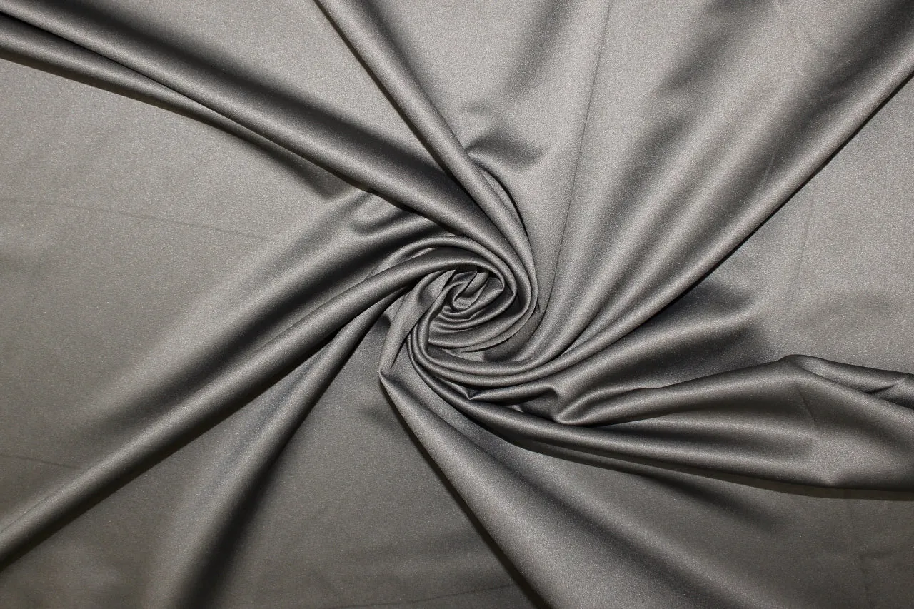 Satin/Suede-Backed Raincoating - Deep Taupe