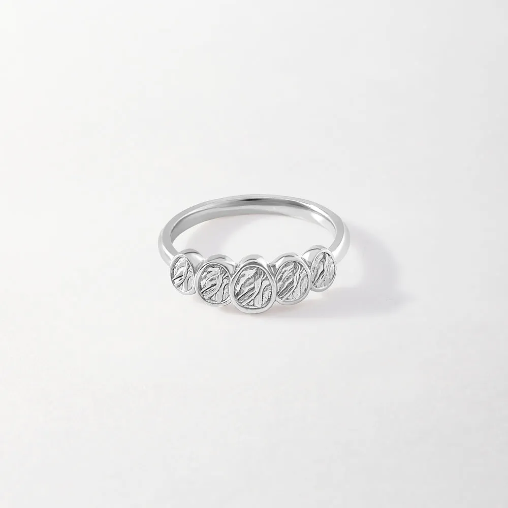 Victoria Multi Coin Ring - Silver
